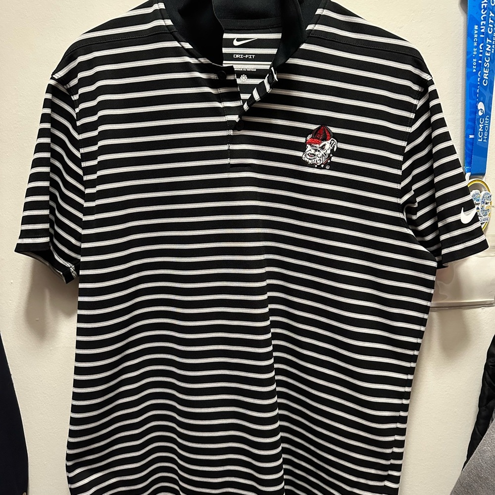 Nike Men's Black Georgia Polo
